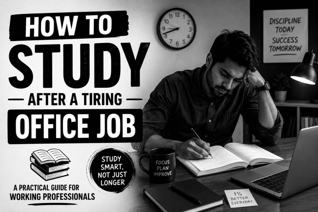How to study after work from a tiring office job in 2026